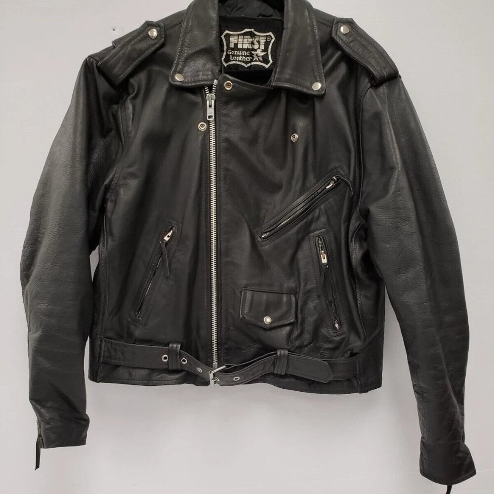 (49264-2) First Leather Jacket - Size 46